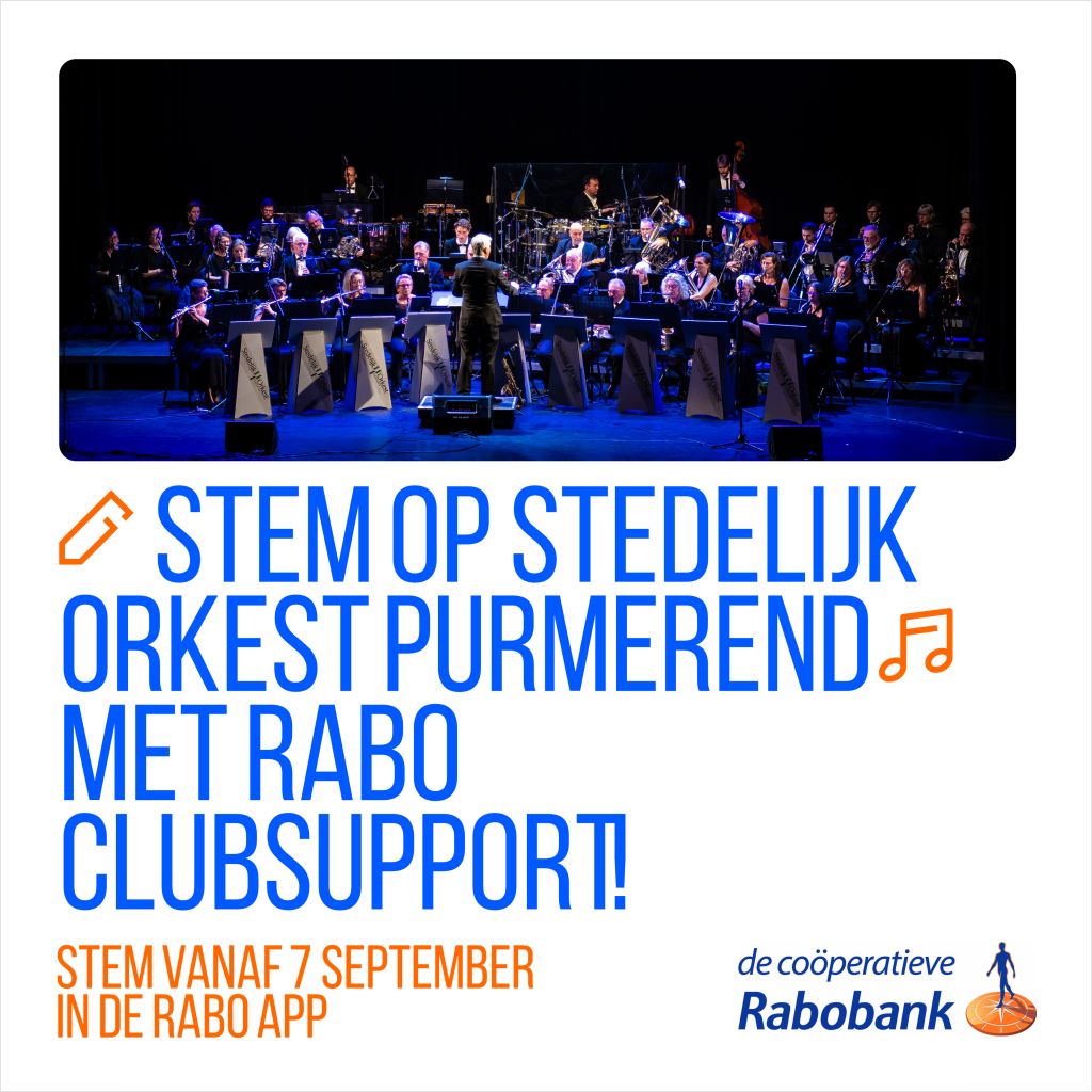 Stem op Stedelijk Orkest Purmerend met Rabo ClupSupport
